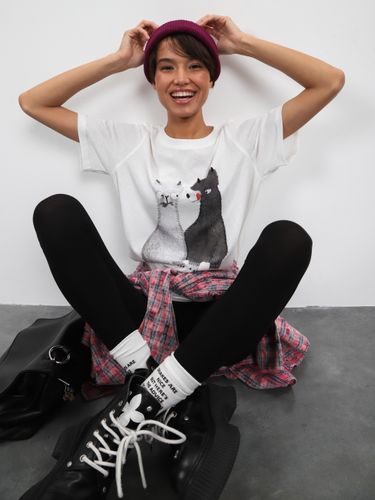 Футболка с принтом женская NOHO