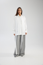 Блуза "Premium" с поясом шлейфом