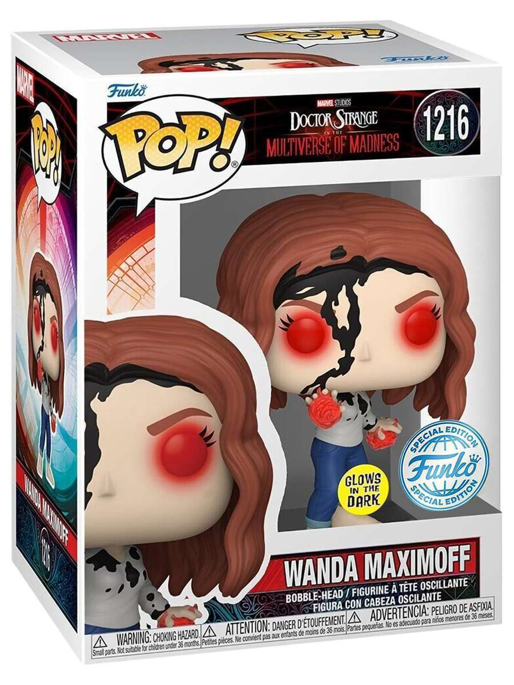 Фигурка Funko POP! Bobble Marvel Doctor Strange in the MoM Wanda Earth-838 (GW) (Exc) (1216) 71062