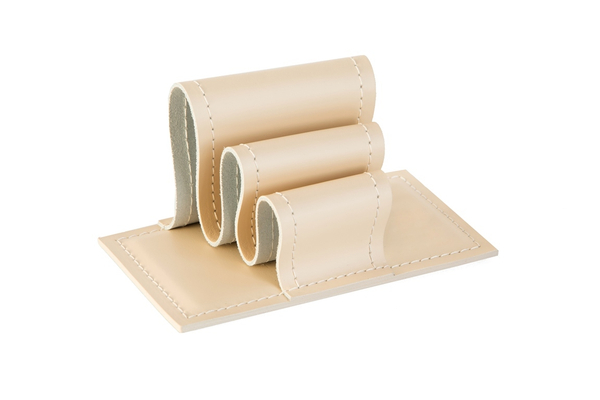 Визитница-холдер из кожи цвет СЛОНОВАЯ КОСТЬ