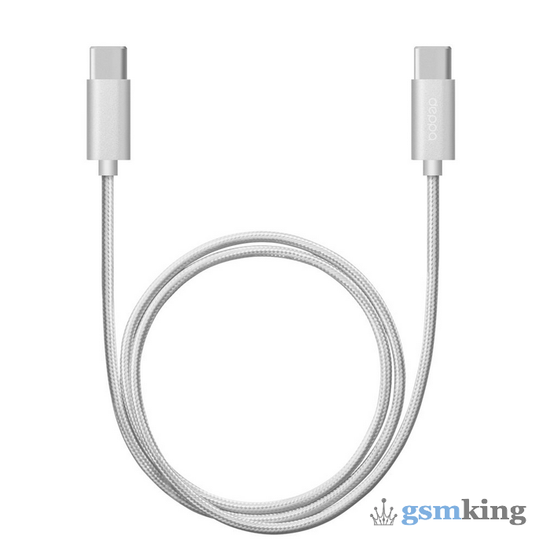 Deppa Alum USB Type-C - USB Type-C (USB 2.0 3A) 1.2м Silver (Серебро)