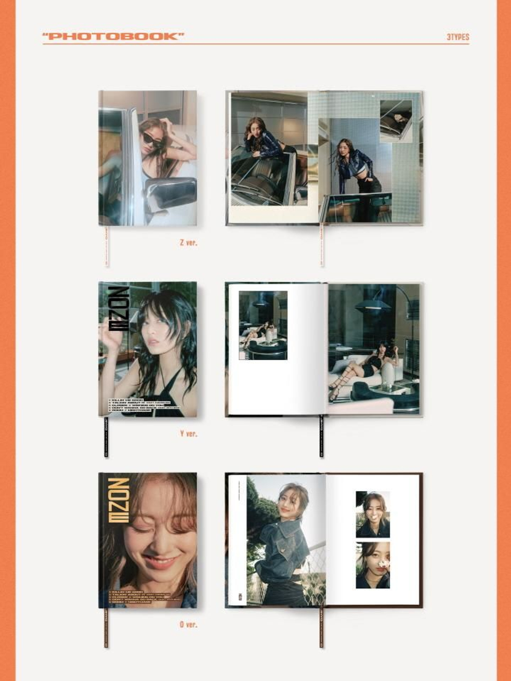Альбом JIHYO (TWICE) - ZONE 1st Mini Album 3 Version SET