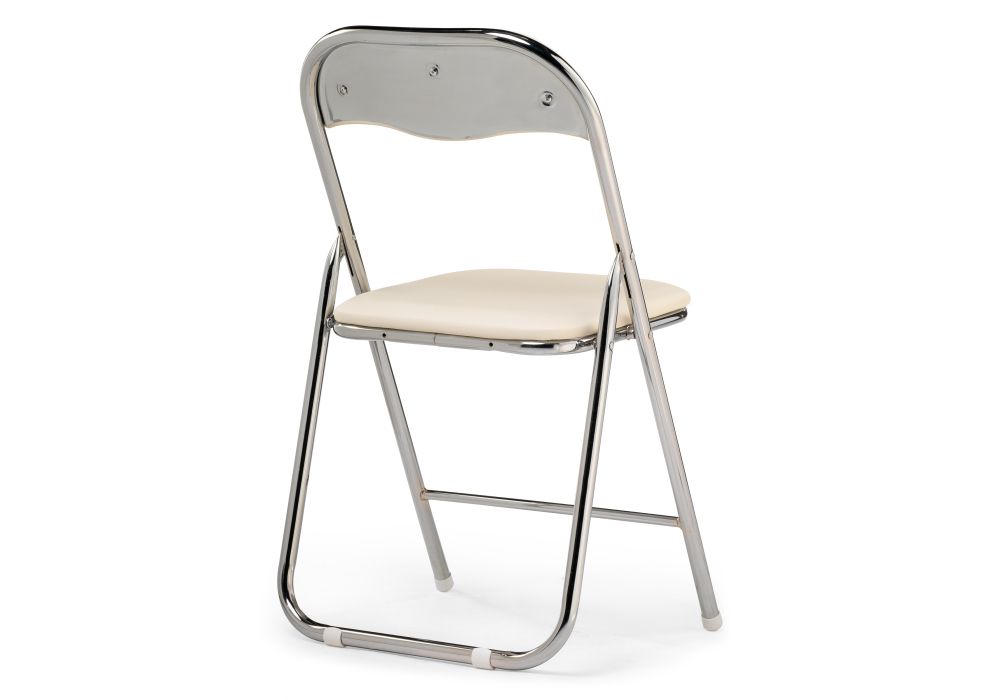 Стул на металлокаркасе Fold 1 складной beige / chrome