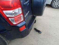 Фаркоп Бизон на Suzuki Grand Vitara FA 0375-E (5 дверей, с 2005 по 2014 г.в.) (паспорт и сертификат в комплекте)(без электрики)
