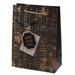 GAEM Пакет подарочный S (бумага 210г/м2, блок микс 12шт), L17,5 W9 H24 см, 4в.