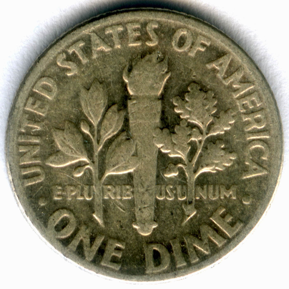 1 дайм (10 центов) 1951. США Серебро F-VF