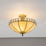 Citilux Шербург-1 CL440141 Люстра витражная потолочная Бронза