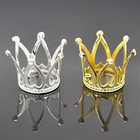 Подставка для кистей корона маленькая золото 1 шт