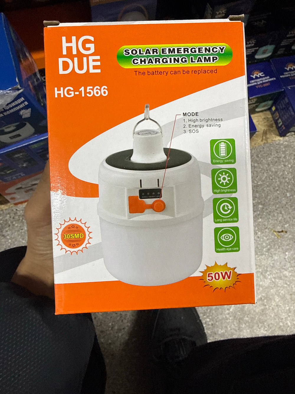 Лампа кемпинговая подвесная HG-1566