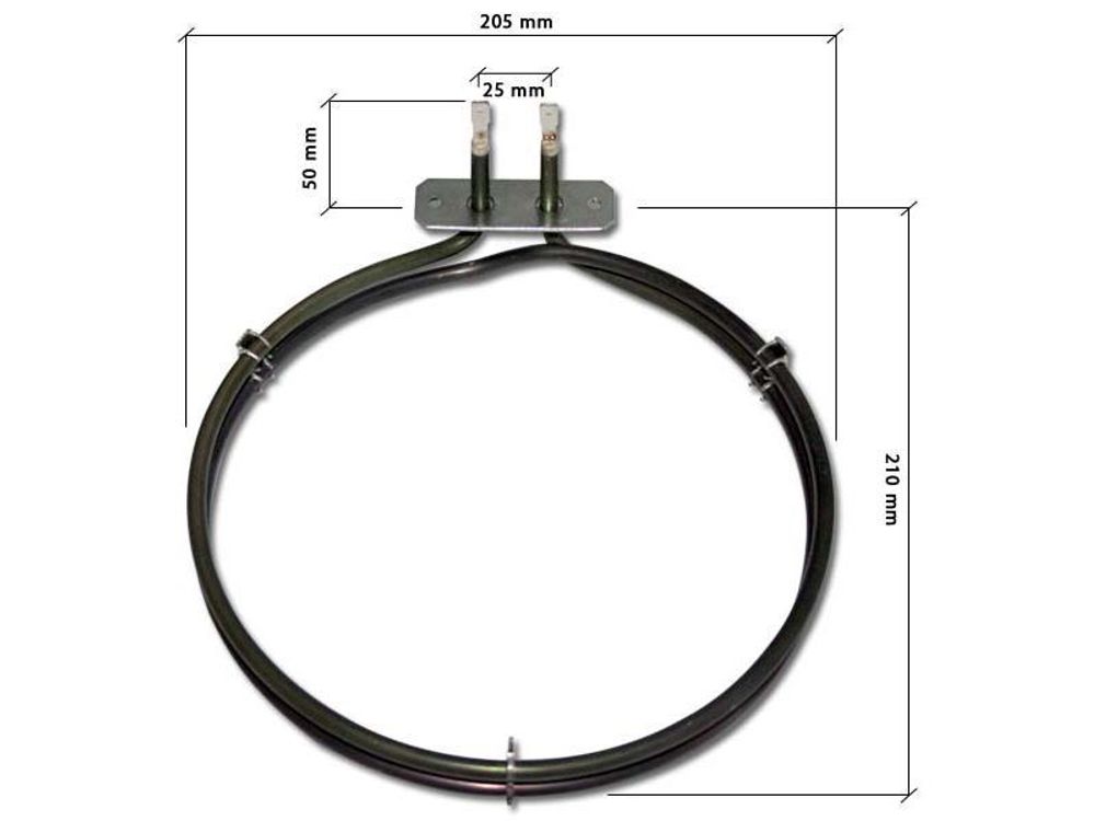 Тэн конвекции 2400W Electrolux, Zanussi, AEG 3871425108 зам. 8996619265730, 3192085037, 8996619268197