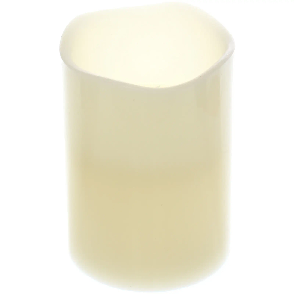 Сувенир с подсветкой «Свеча восковая - Звездная» 7,5*10 см - облита воском (работает от батареек 3 ААА)