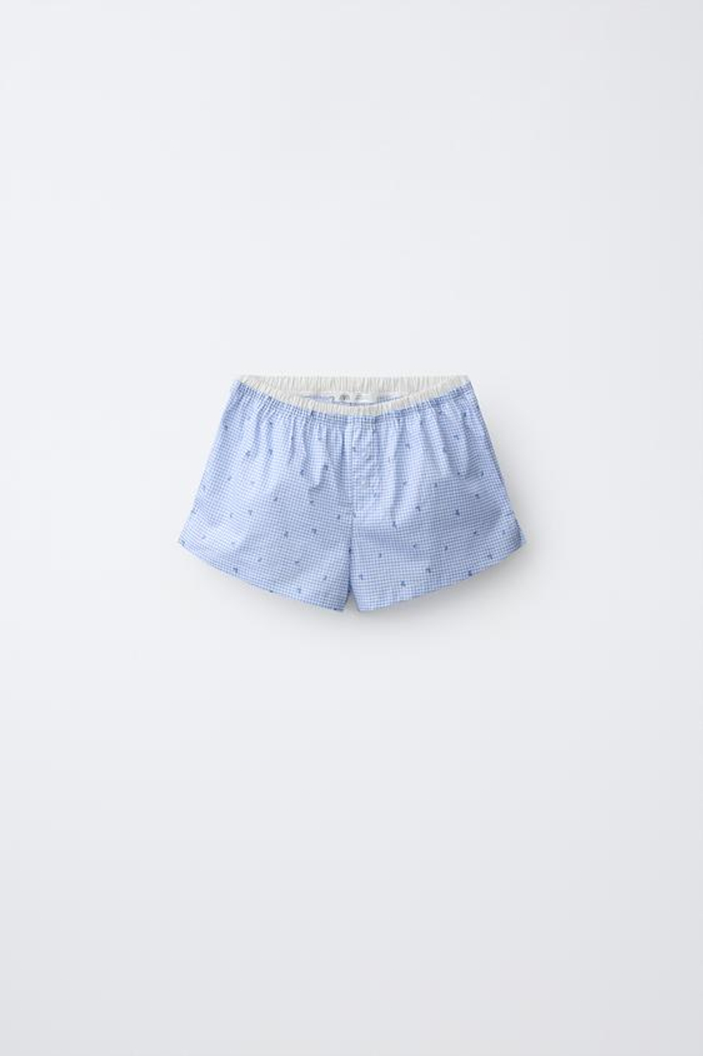 ZARA ПИЖАМА В КЛЕТКУ ВИШИ, СИНИЙ