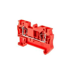 Клемма пружинная проходная, 4 мм2, красная MTS-4RD арт.: 88304