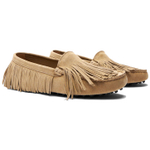 Scarosso Cochise fringe-detail suede loafers