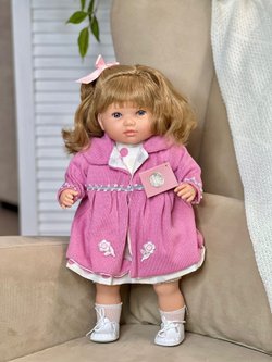 Кукла Berbesa мягконабивная 42см SANDRA в пакете (4418K)