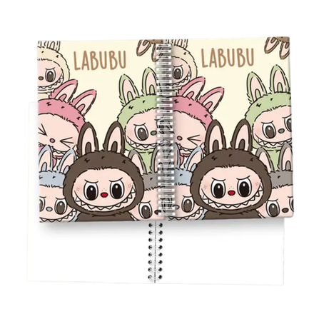 Блокнот А5 на пружине Лабубу