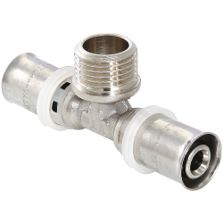 Тройник пресс Valtec VTm.233.N.200520 НР 20х3/4"х20