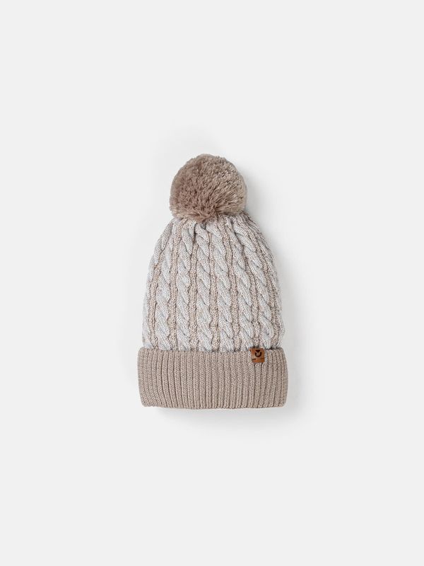 Шапка зимняя из смесовой шерсти с флисовым подкладом 