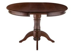 Деревянный стол Павия 90(120)х90х80 орех с коричневой патиной