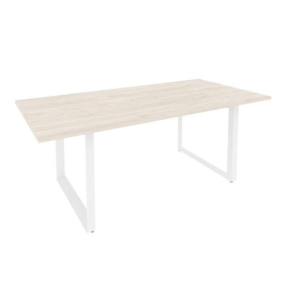 Onix Direct Стол переговорный на О-образном м/к O.MO-PRG-19 Денвер Светлый/Металл Белый 1980*980*750