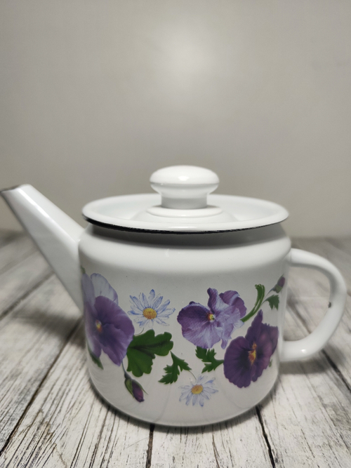 Чайник зав 1л Анютины глазки (12шт) с27074П2