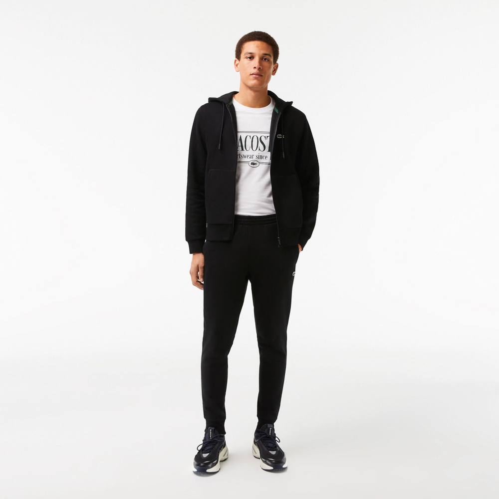 Мужские теннисные Костюмы Lacoste Core Solid Tracksuit Men - Black