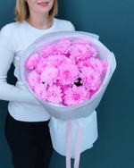 Хризантема кустовая розовая,5шт(00444)