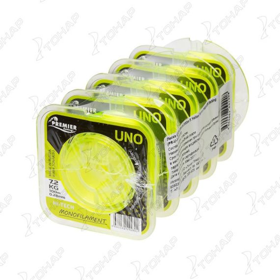 Леска UNO 0,28mm/100m F.Yellow Nylon PREMIER fishing (PR-U-Y-028-100)