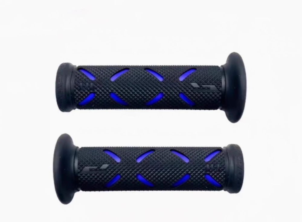 Грипсы Progrip чёрный-синий 22 мм