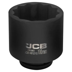 Головка ударная глубокая 100мм (12гр.), 1'' JCB JCB-488120100