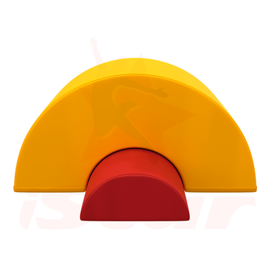 Мягкий модуль гимнастический - "Мост с полуцилиндром"