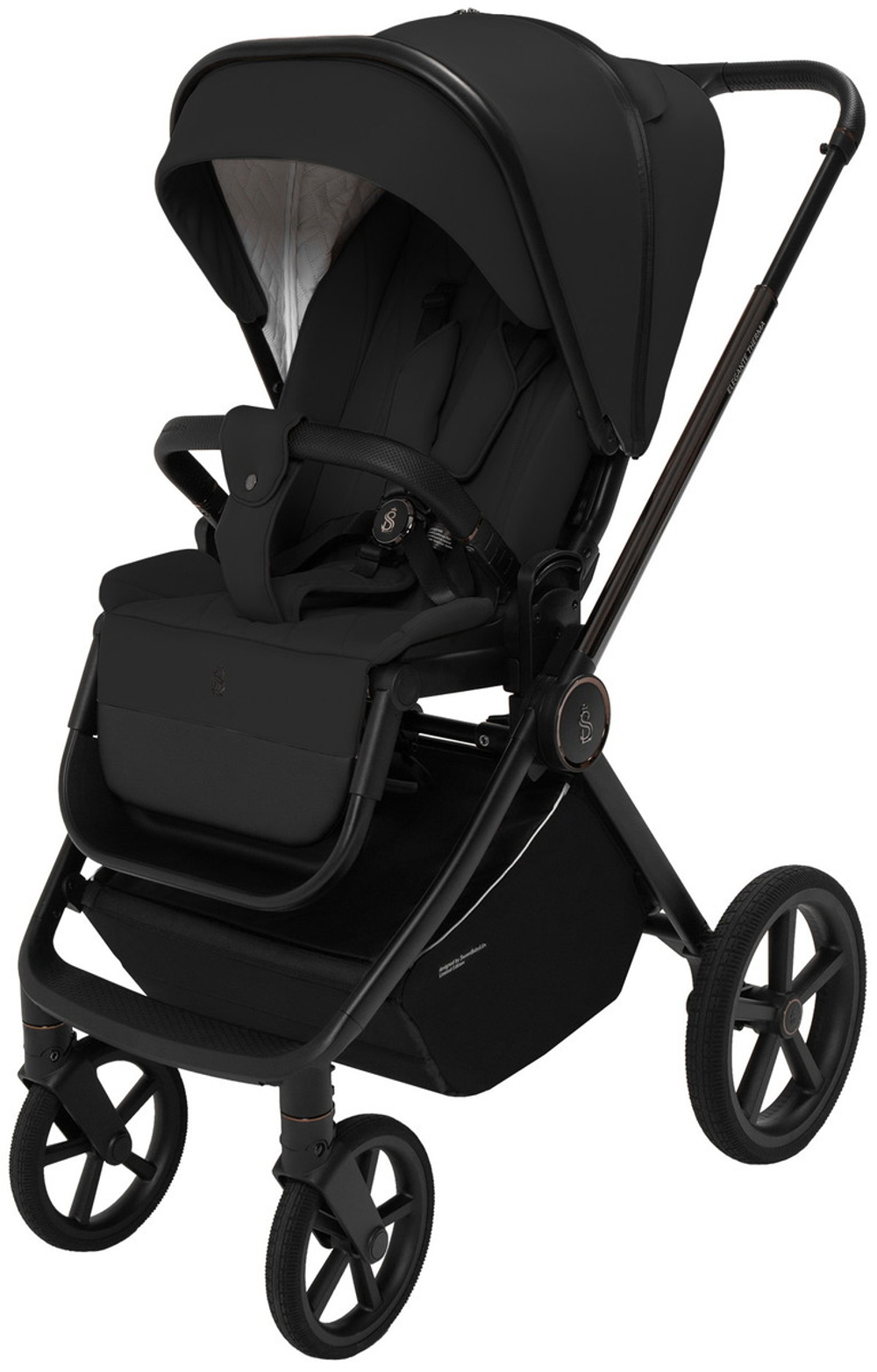 Коляска 4 в 1 Sweet Baby SBL Elegante Therma + автокресло Elegante Plus с базой i-Size ISOFIX DK780 Black