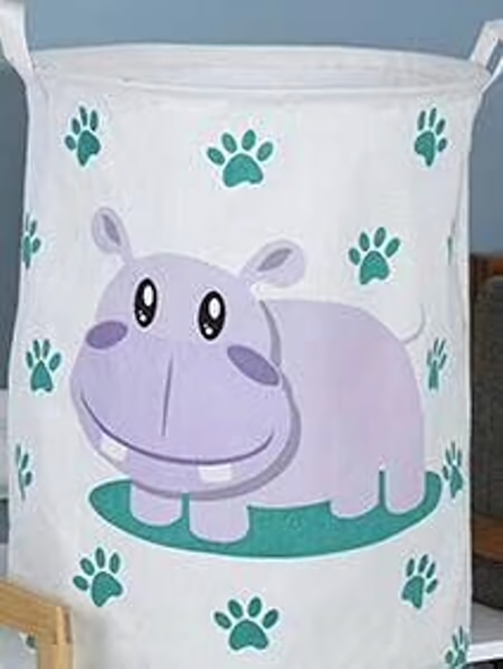 Корзина для хранения круглая Бегемотик 50*40 см 6014