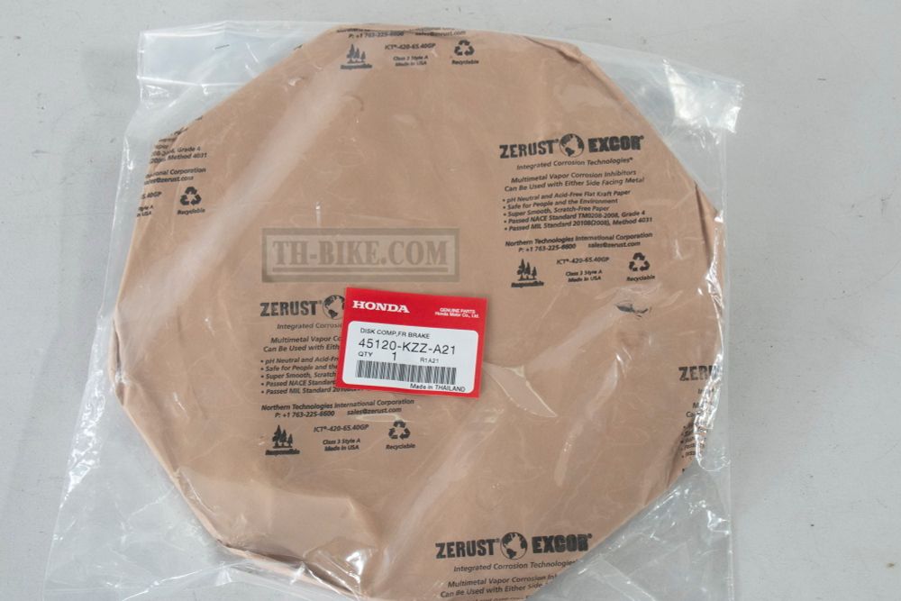 45120-KZZ-A21. DISK COMP., FR. BRAKE. Honda CRF250M-Rally, Rally300.