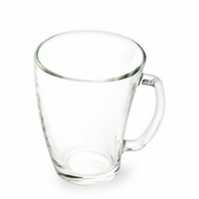 Кружка 320 мл. d=90 мм. h=110 мм. прозрач. Шейп (65302)