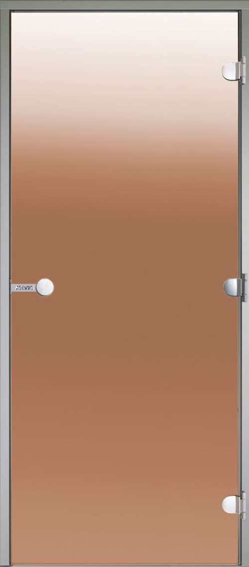 HARVIA Двери стеклянные 8/21 коробка алюминий, стекло бронза, арт. DA82101