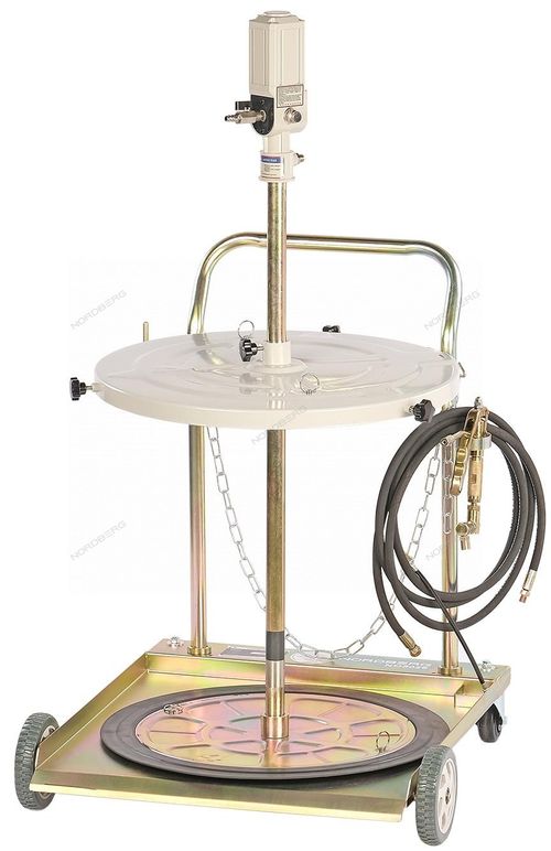 NORDBERG (NO5026) Установка пневматическая для раздачи густой смазки из бочек до 200 л, c тележкой