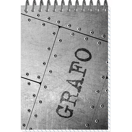 Блокнот-эконом формат А6 50 листов на спирали "ГРАФО"