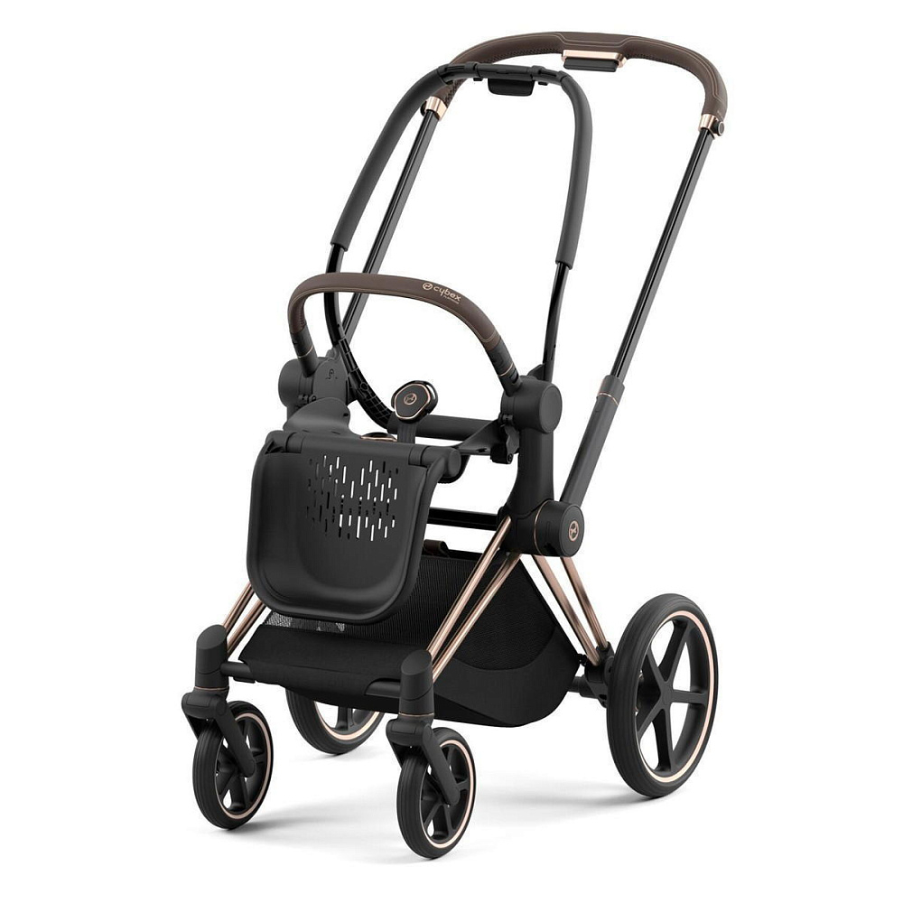 Коляска 3 в 1 Cybex Priam IV Rosegold complete и автокресло Aton S2 i-Size Ocean Blue Mirage Grey