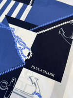 Хлопок Paul&Shark сине-бело-голубой с морским принтом и лого