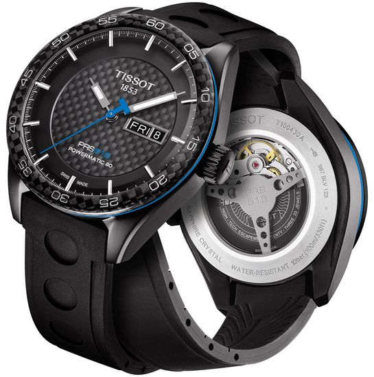 Мужские швейцарские наручные часы Tissot T-Sport PRS 516 T100.430.37.201.00