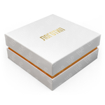 Квадратный картонный футляр серии «Степ» под кольцо.