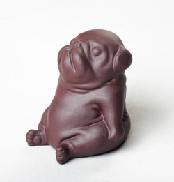 316004 Фигурка "Пёс "Охрана" h=7,5см, керамика