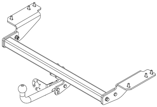 Фаркоп на HAVAL H2 (2015-) (без электрики, паспорт/сертификат в комплекте) Автос.HV 02