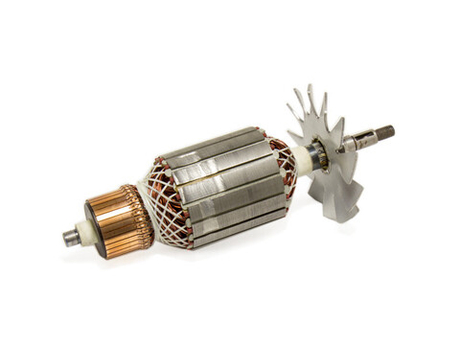 Ротор (якорь) для УШМ Интерскол 2300 L- 215 мм, D- 59 мм, резьба М8х1,25 мм