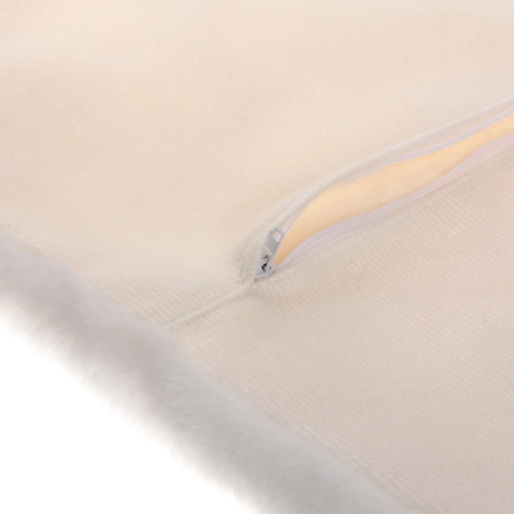 Чехол для декоративной подушки «SOFI», 43*43 см, иск. мех, цвет белый