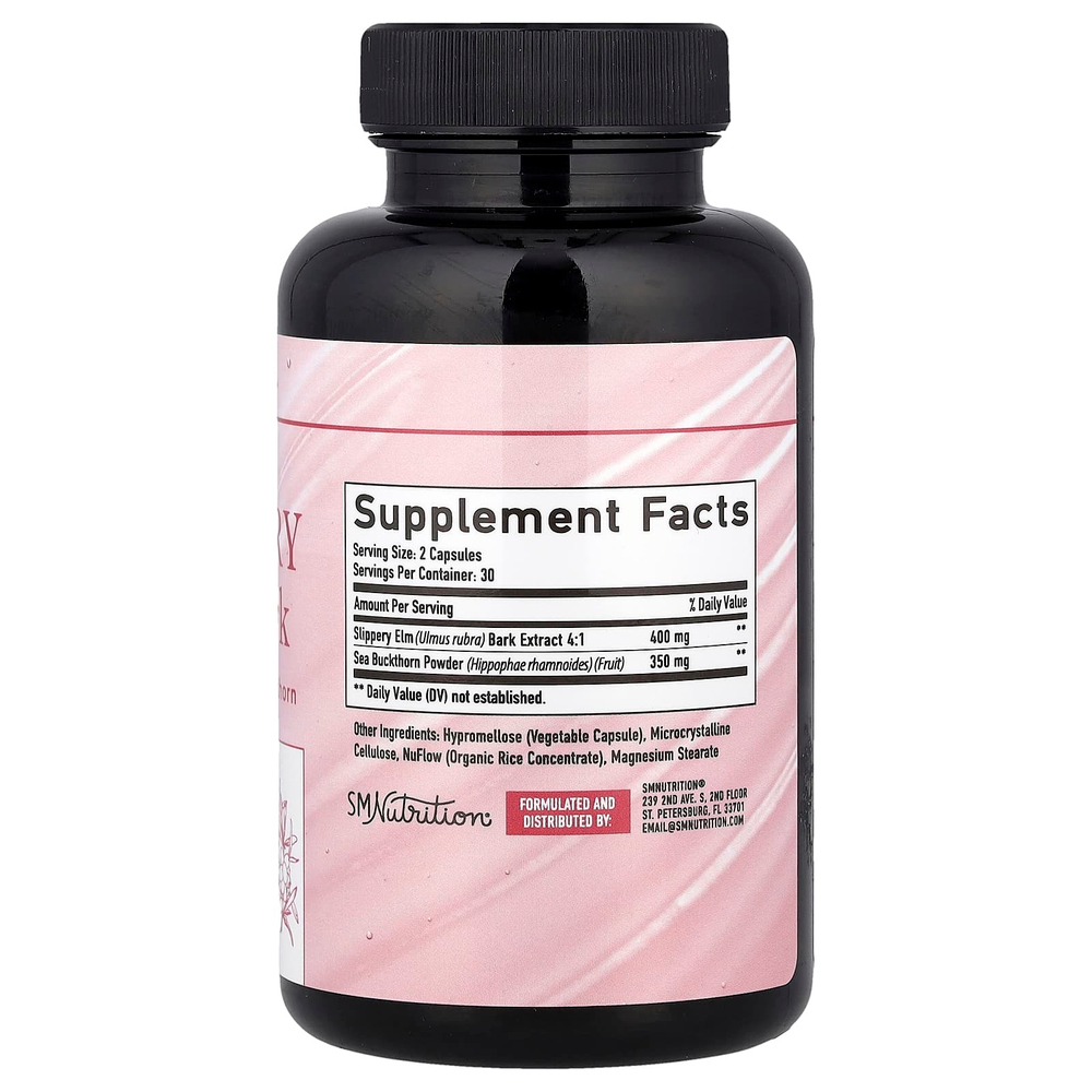 SMNutrition, Кора скользкого вяза, 60 капсул