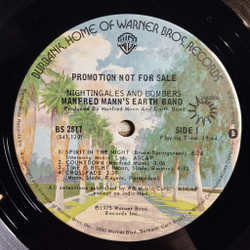 Винтажная виниловая пластинка LP Manfred Mann Earth Band Nightingales and Bombers (USA 1975) (Promo)