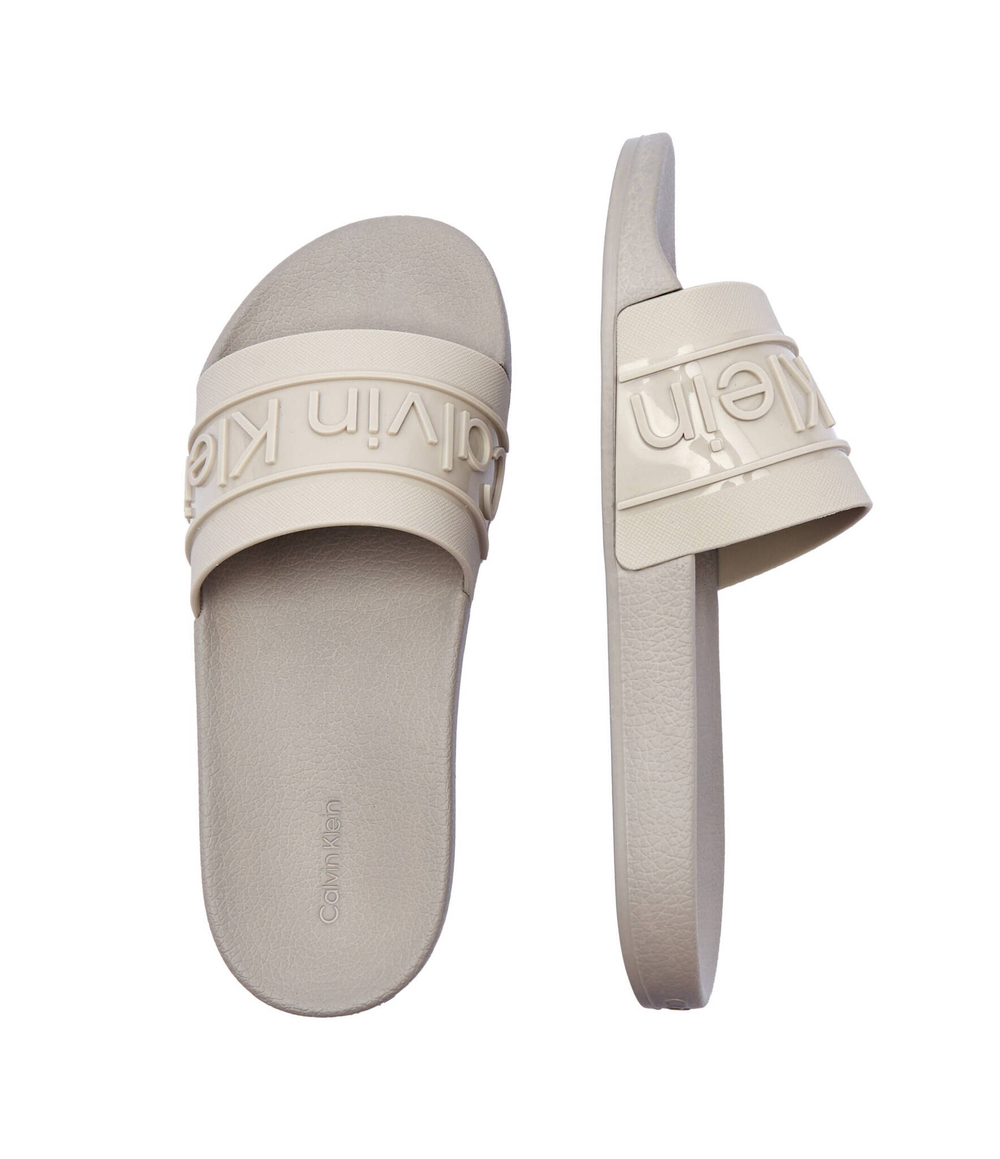 Шлепанцы Calvin Klein - бежевый(HW0HW02107)