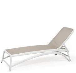 Шезлонг Atlantico, белый, тортора